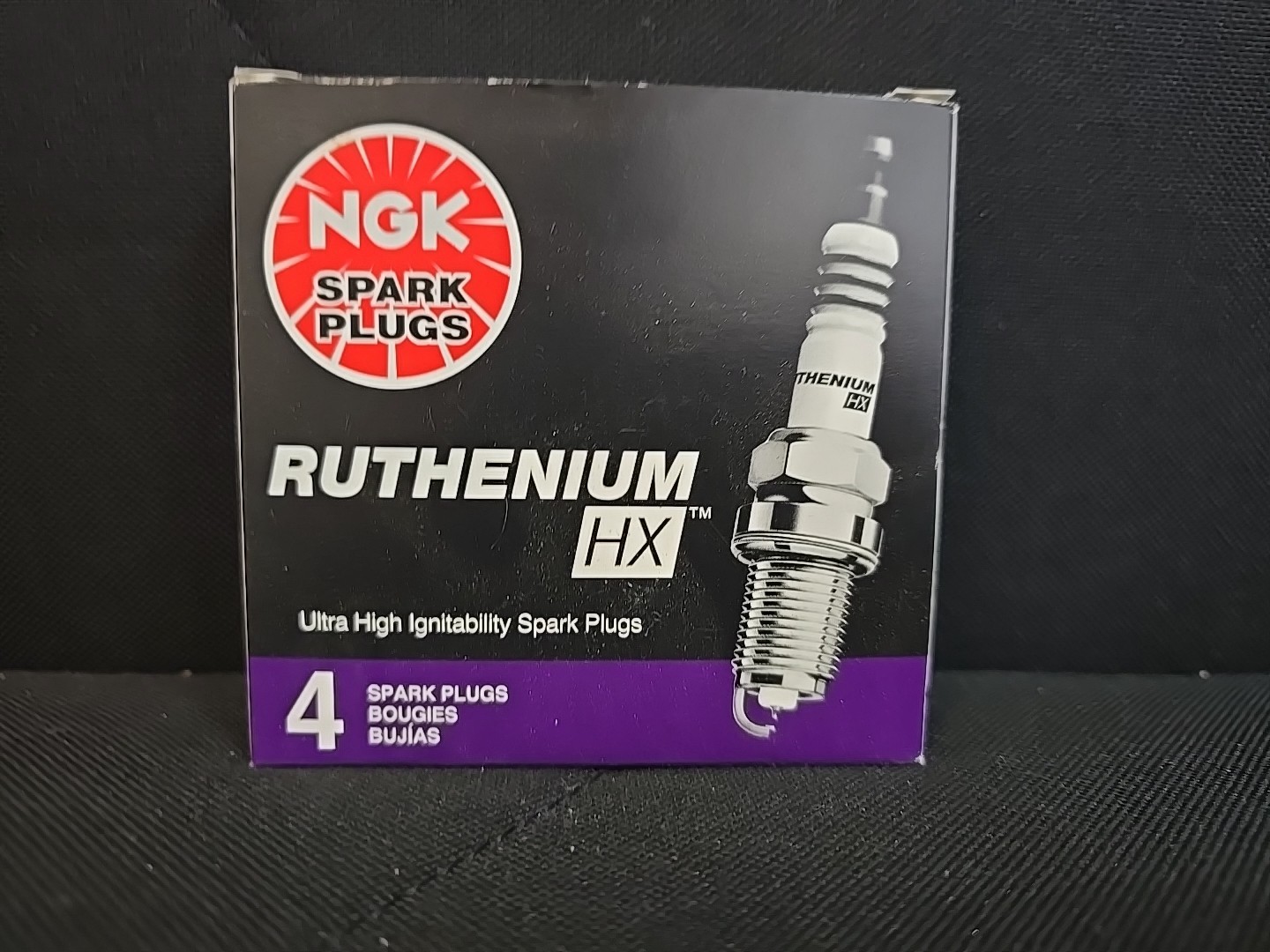 Pack of 4 NGK 96355 Ruthenium HX Spark Plugs LFR5AHX Gasket Seat 14mm Thread