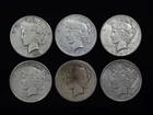 Group of 6 Peace Silver Dollars 1922-S, 1923, 1923-S,1925, 1926-S & 1934-D NICE!