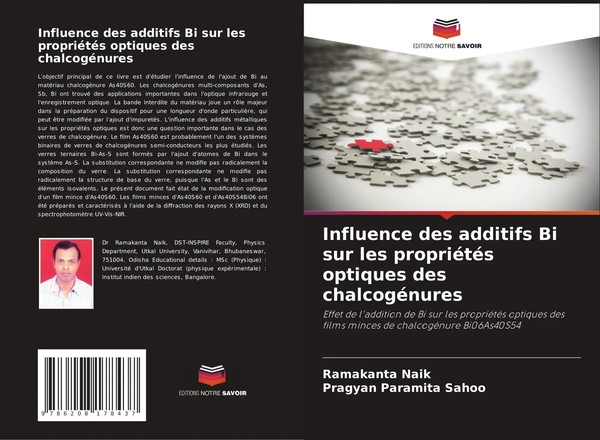 Influence Des Additifs Bi Sur Les PropriéTéS Optiques Des ChalcogéNures Buch-image
