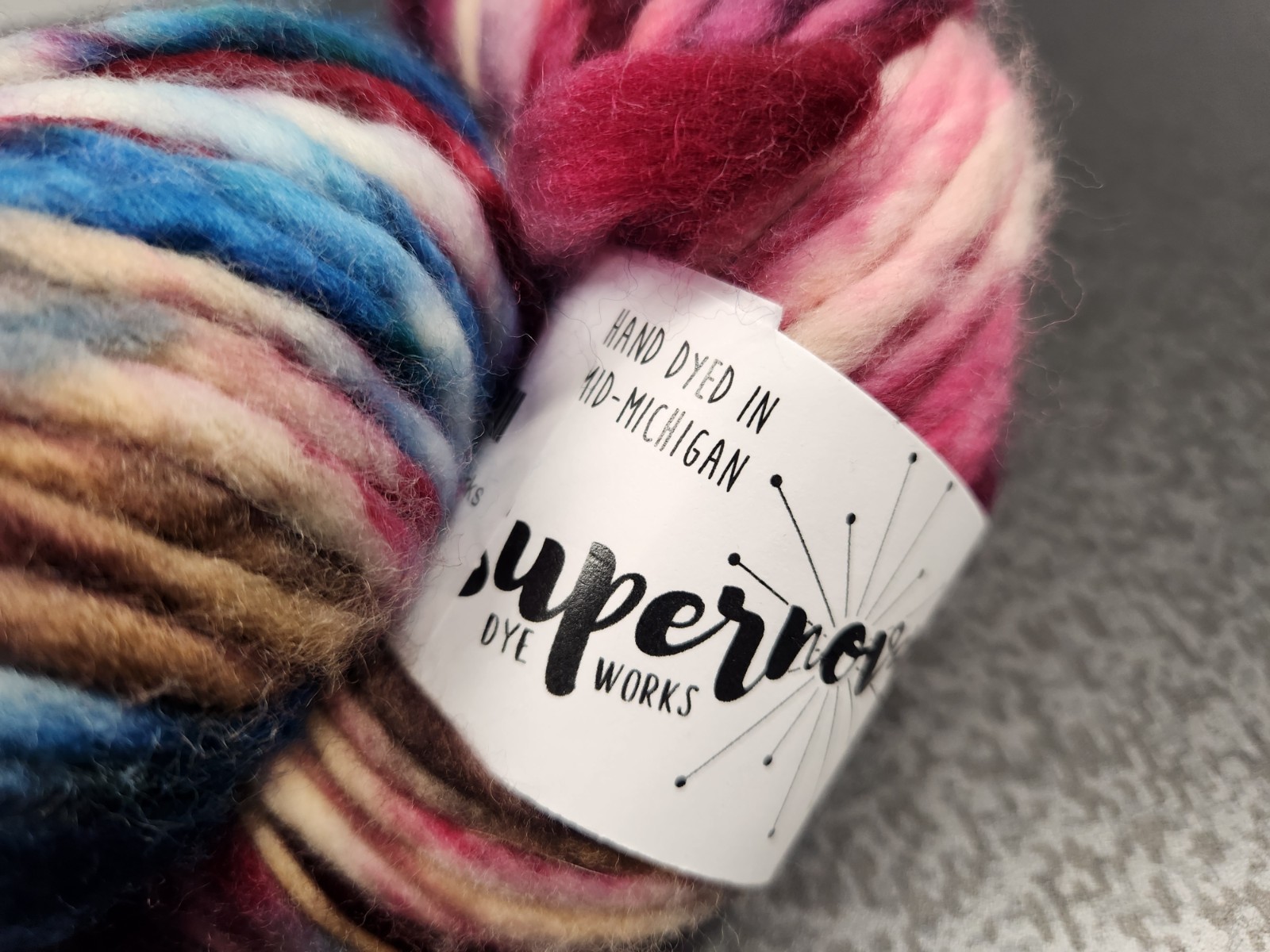 Supernova Dye Works Atria Bulky 100% Superwash Merino Yarn Skein ~ Brand New
