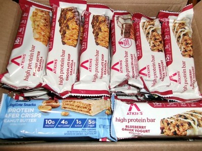 45 bars Atkins Protein Meal Bars & Snack bars exp 6/26+
