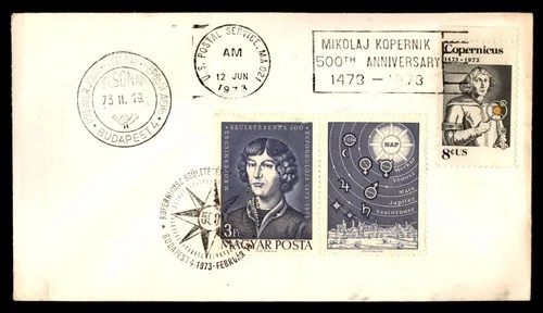 Mayfairstamps Hungary FDC 1973 Kopernikus Combo Mixed Franking First Day Cover a