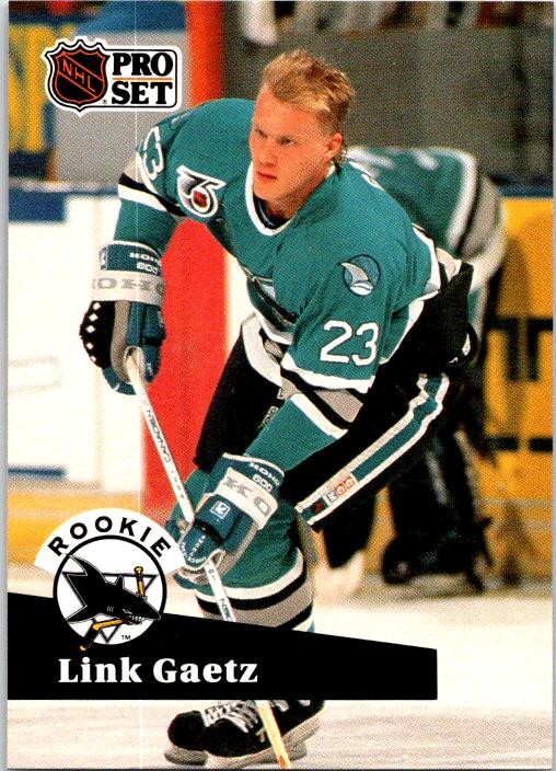 1991-92 Pro Set French Link Gaetz Rookie #561 San Jose Sharks