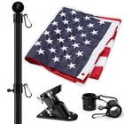 New Listing3x5 American Flag with Pole for House, 7Ft Flag Pole Kit with us flag 3x5 hea.