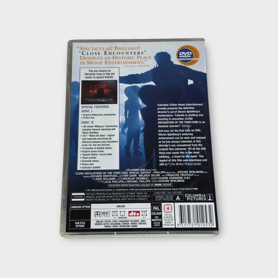 Close Encounters of the Third Kind Collector's Edition Region 4 Adventure Sci Fi - Image 2 of 3