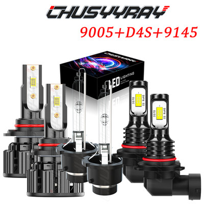 FITS 2006 Lexus GS300 6pcs LED HID Headlight High&Low Beam + Fog Light Bulbs Kit