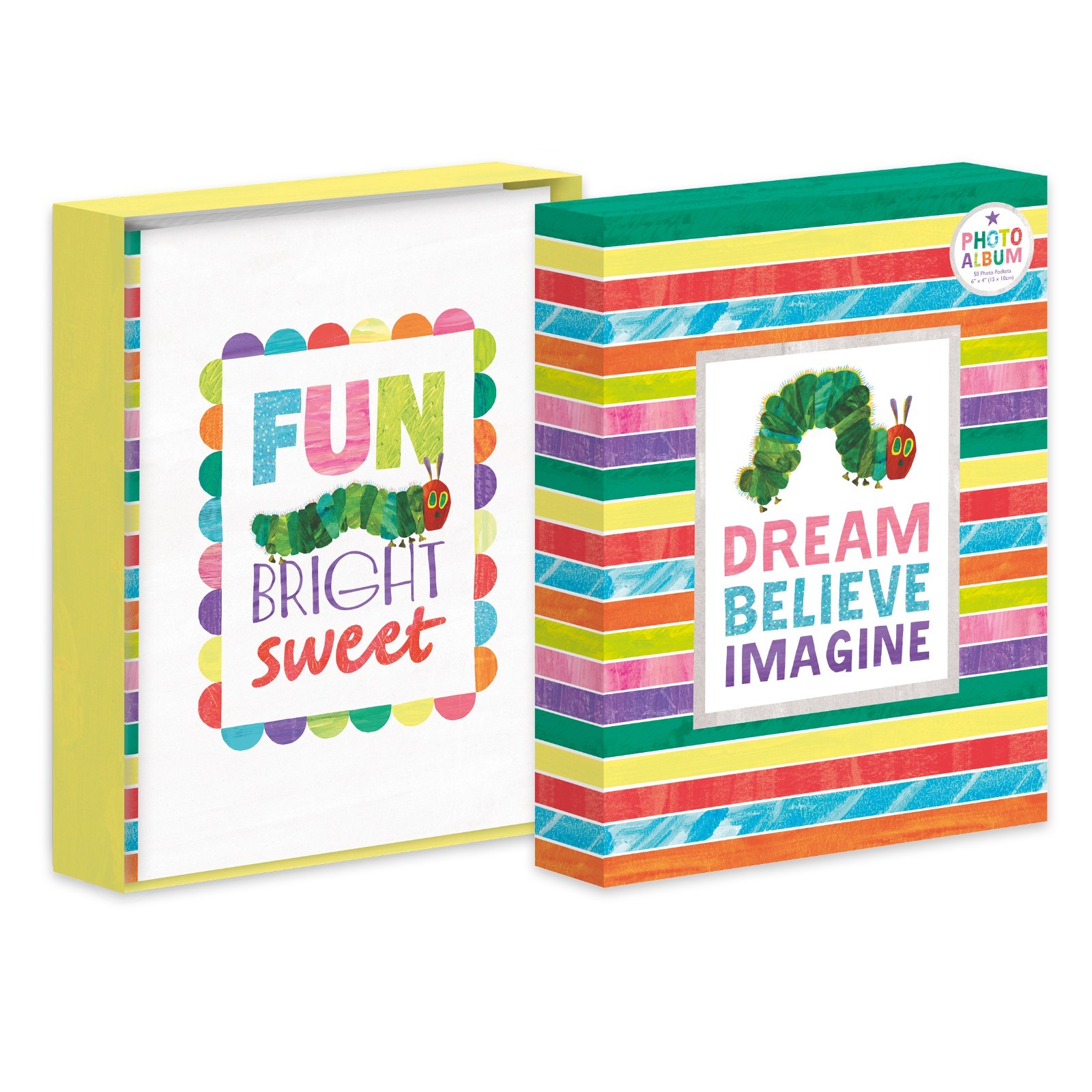 Very Hungry Caterpillar Portrait Photo Album Holds 100 6x4 Photos Baby Keepsake
