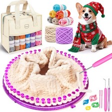 Weaving Loom Kit, Knit Hat Scarf Knitting Loom Kit, Includes Storage Bag, Bin...