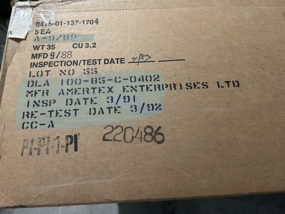 U.S. Military Woodland Camo NBC suit, NOS cd.,up to 35" waist,free U.S. shipping - Image 3 of 4