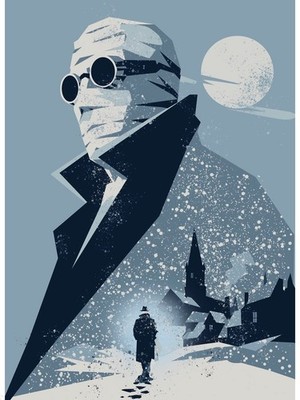 The Invisible Man Minimalist Classic Horror Movie Poster