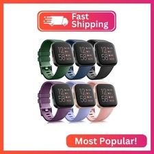 6 Pack Sport Bands Compatible with Fitbit Versa 2 / Fitbit Versa/Versa Lite/Vers