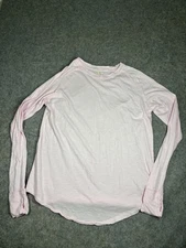 Free People We the Free Thumbhole Oversized Arden Tee Shirt Light Pink Women’s S