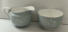 Royal Worcester Bridal Rose Milk Jug & Sugar Bowl Set | Vintage Fine Bone China 