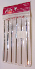 New Susan Bates 12185 Steel Crochet Six Hook Set Small 1.15 to 2.55 mm