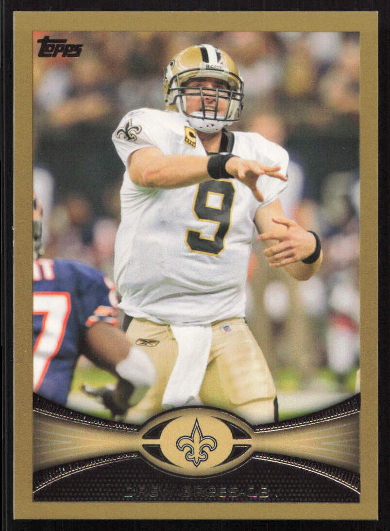 2012 Topps #100 Drew Brees New Orleans Saints Gold /2012