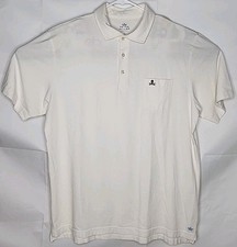 Peter Millar Golf Polo Shirt Seaside Wash Skull  Crossbones White Pocket