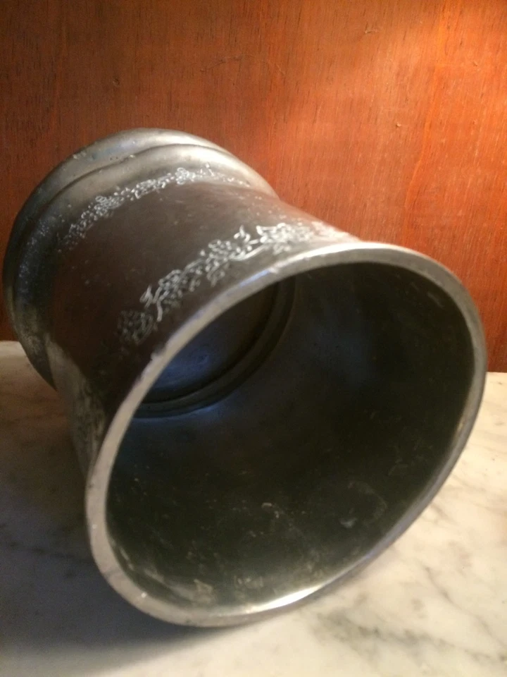 Seau à champagne ou à vin ,rond avec motifs raisin et feuilles de vigne - Photo 4/4