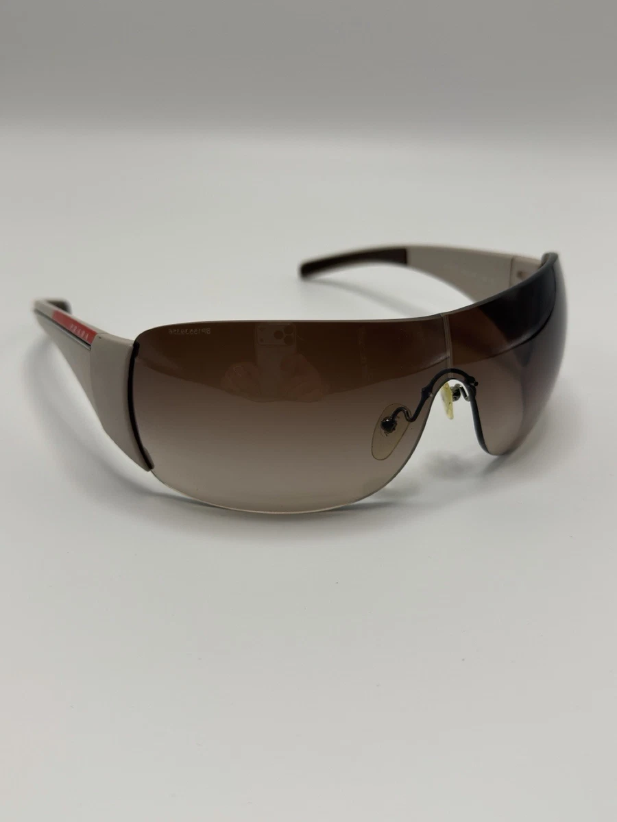 け*ん様 PRADA プラダ　サングラス SPS53N ブラウン PRADA Brown Shield Sunglasses for Men for sale | eBay