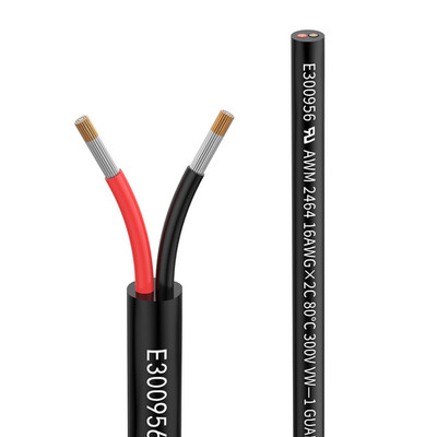 16 Gauge Wire 16/2 Electrical Wire 2 Conductor Extension Cable 20 Foot UL2464...