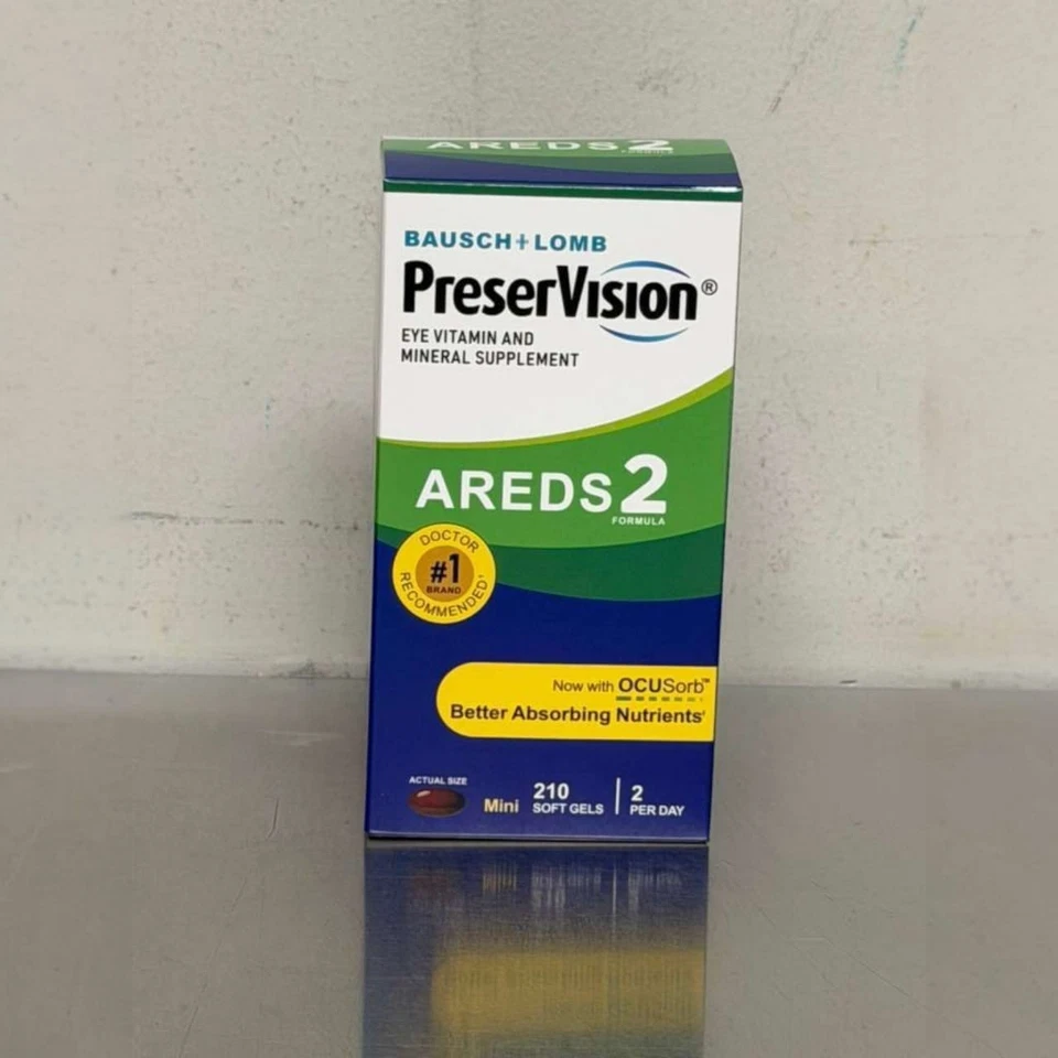 Preservision AREDS 2 / 210 Count Eye Vitamin Mini Soft gels | 2 Pack | EXP 2027 - Image 2 of 4