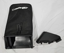 Grass catcher bagger and discharge chute deflector for Troy-Bilt push mower