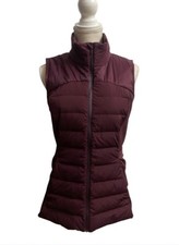   LULULEMON DOWN FOR IT ALL VEST sz 10 CASSIS / Maroon 700-Fill Goose Down