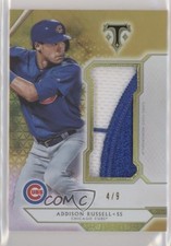 2018 Topps Triple Threads Single Jumbo Relics Gold 4/9 Addison Russell 9su