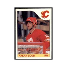 Hakan Loob 1985 O-Pee-Chee #184 Calgary Flames Hockey Card NM