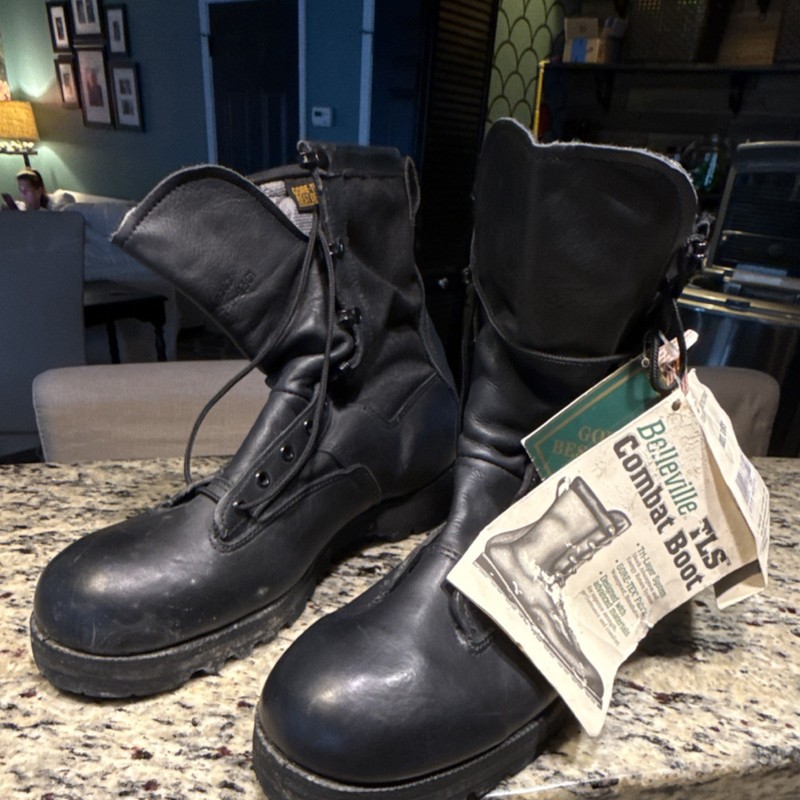 Belleville Men's Black Flyer/Combat Boots GORETEX Waterproof 12.5 Regular B3001