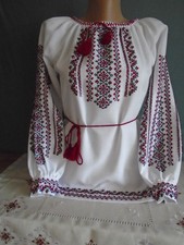 Ukrainian Hand Embroidered Woman's Blouse, for Girl of age 12-14 years, Ukraine