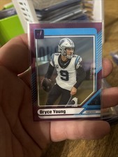 2024 Panini Clearly Donruss Bryce Young Purple  /75 Panthers