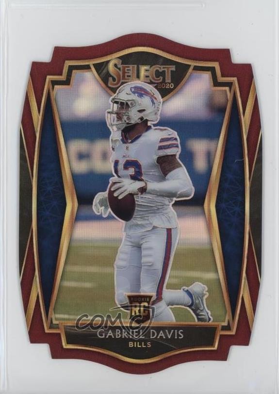 2020 Panini Select Premier Level Maroon Prizm Die-Cut Gabriel Davis #182 11sd