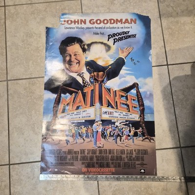 Vintage 1993 John Goodman Matinee promotional movie poster 27x40