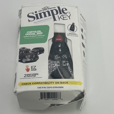 Simple Key Programmer & Key Fob For Dodge, Chrysler, Jeep, Ram , Open Package!
