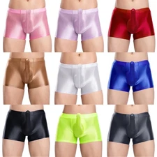 Mens Panties Casual Underwear Sexy Briefs Beach Shorts Low Rise Trunks Ice Silk