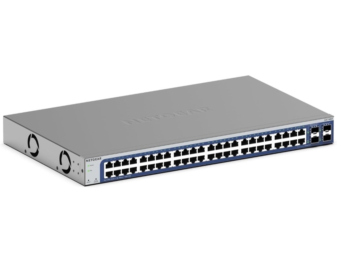 NETGEAR ProSafe GS748T V5 48-Port Gigabit Ethernet Smart Swi