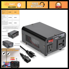 500W Voltage Transformer Converter Step Up/Down 110V to 240V with US Outlet  Br