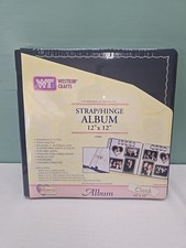 Westrim Crafts, Scrapbooking 12"x12" Strap-Hinge Navy Blue Cloth Album w/ 11 pgs