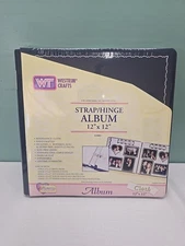 Westrim Crafts, Scrapbooking 12"x12" Strap-Hinge Navy Blue Cloth Album w/ 11 pgs