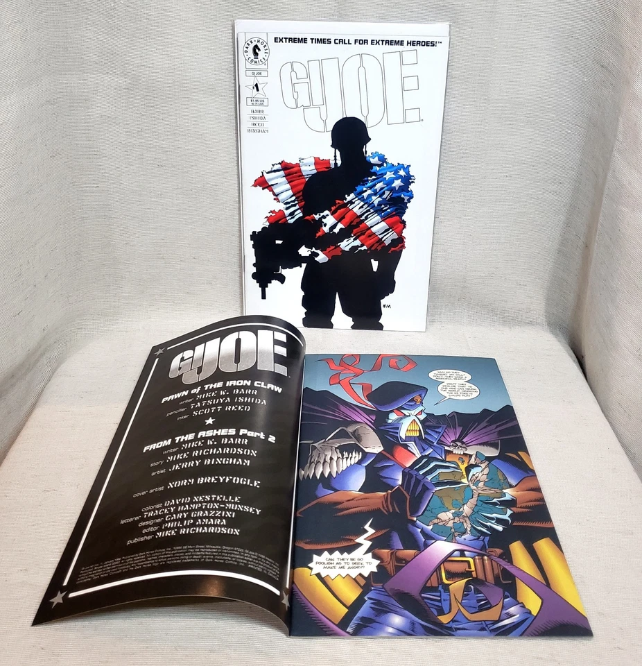 G.I. Joe #1, #2 Vol. Lote de 1 cómics de Dark Horse GI Joe 1995 en estado bastante bueno/casi nuevo Frank Miller Barr Foto 4 de 4