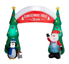 11.5 FT Christmas Tree Farm Archway Inflatable Lighted Airblown Yard Decor NEW