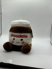 Aurora World Plush - Palm Pals - SILKY CHOCOLATE SPREAD 5 inch - Stuffed Toy