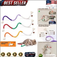 3Pcs Interactive Cat Toys with Natural Catnip - Teeth Cleaning Fun for Kittens