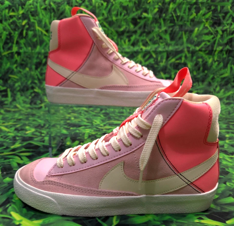 GS(5Y) Women(6.5/7) Men(5) - Nike Blazer Mid 77 SE Dance Pink Foam DQ0369-600 - Image 4 of 4