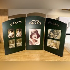 Vintage Elegant Green Photo Frame Screen green cute home decor classic