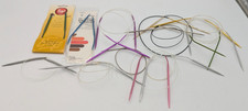Vintage lot Knitting Needles Susan Bates Etc Circular metal