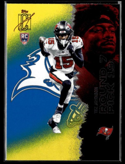 2025 Topps Signature Class #124 Tez Johnson Blue & Yellow