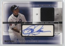 2005 Skybox Autographics Gold Jersey 9/45 Mike Cameron #AGJ-MKC Auto n8a