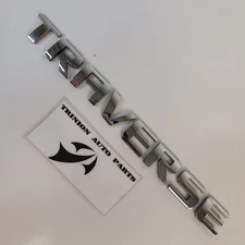 2009-2017 Chevy Traverse Rear Emblem Hatch Liftgate Nameplate Letter Chrome OEM