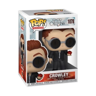 Funko Pop! Good Omens Crowley with Apple 1078 Vaulted New | eBay